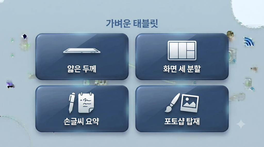 초경량 태블릿의 특징