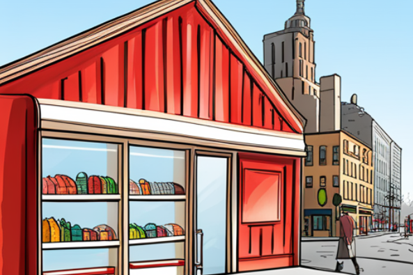 상권이 형성된 거리