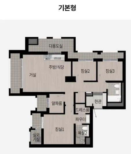 84㎡E-평면도-기본형-사진