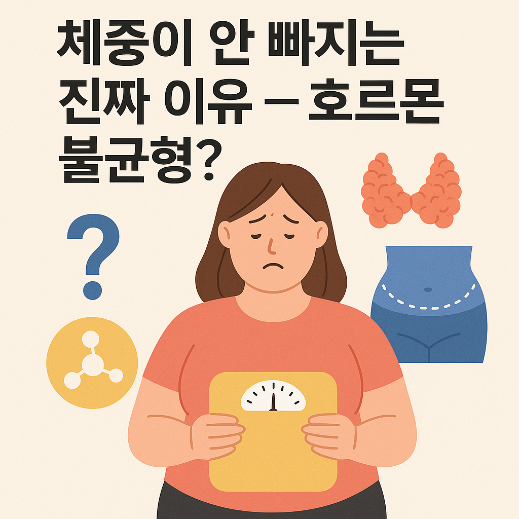 체중이 안 빠지는 진짜 이유 – 호르몬 불균형?
