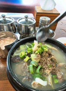 약수순대국_들깨들어간_모습