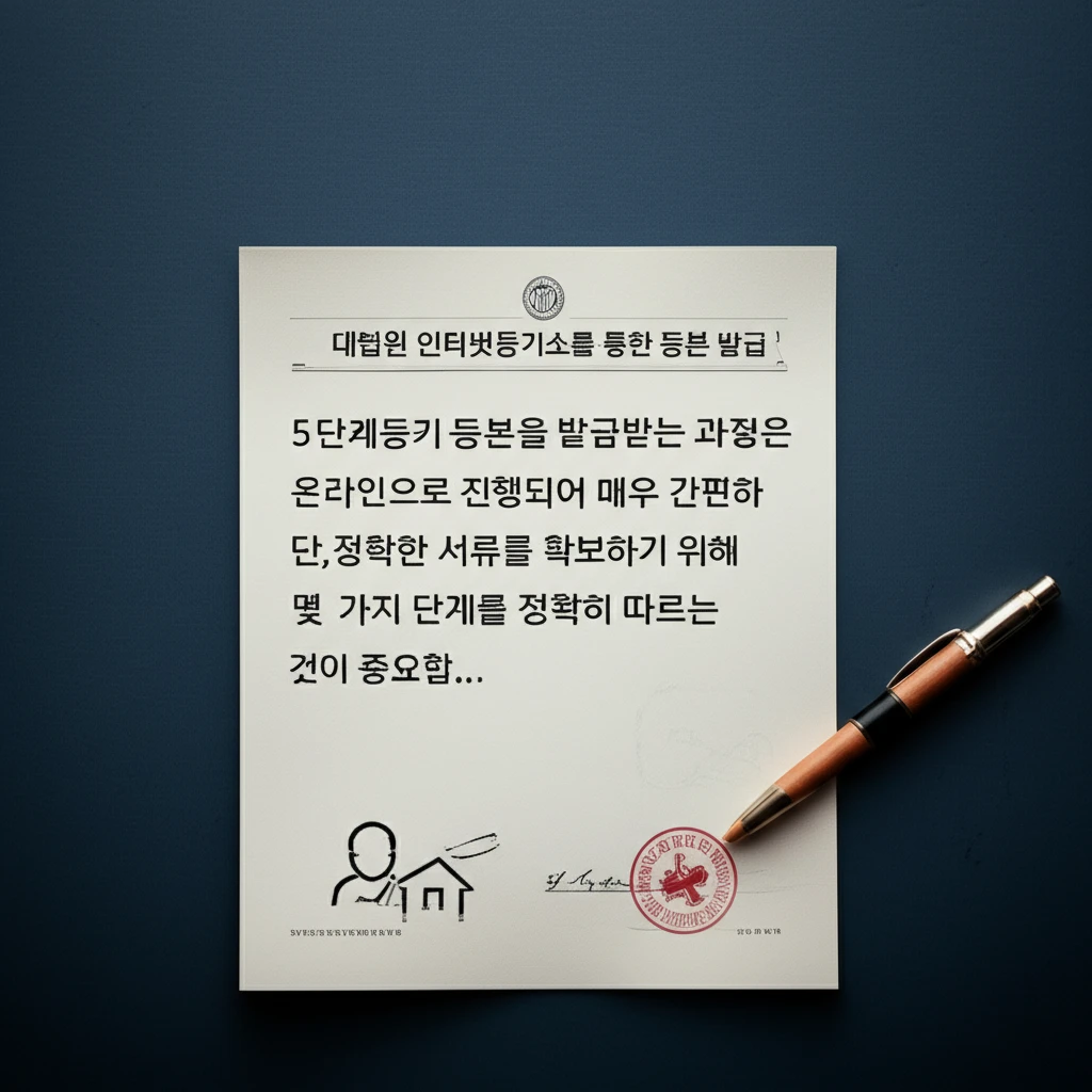 등기부등본 종류 선택 원칙 전부 증명..