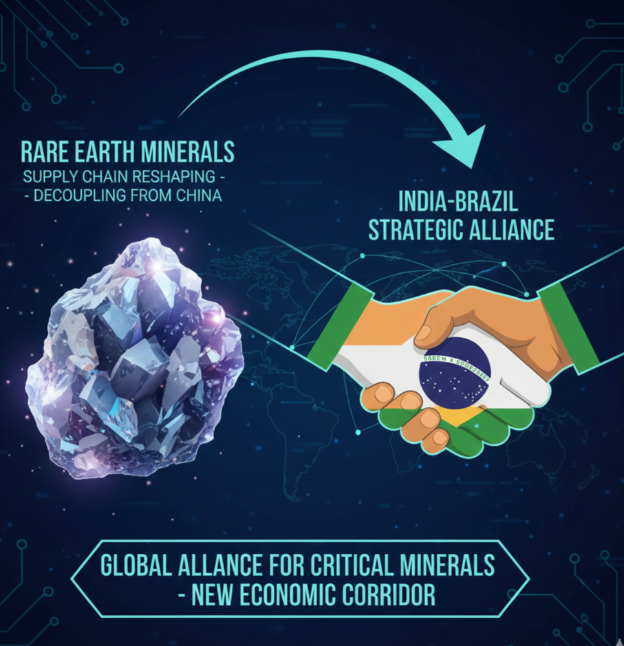 중국 의존도를 낮추기 위한 공급망 재편을 상징하는 희토류 자원과 협력