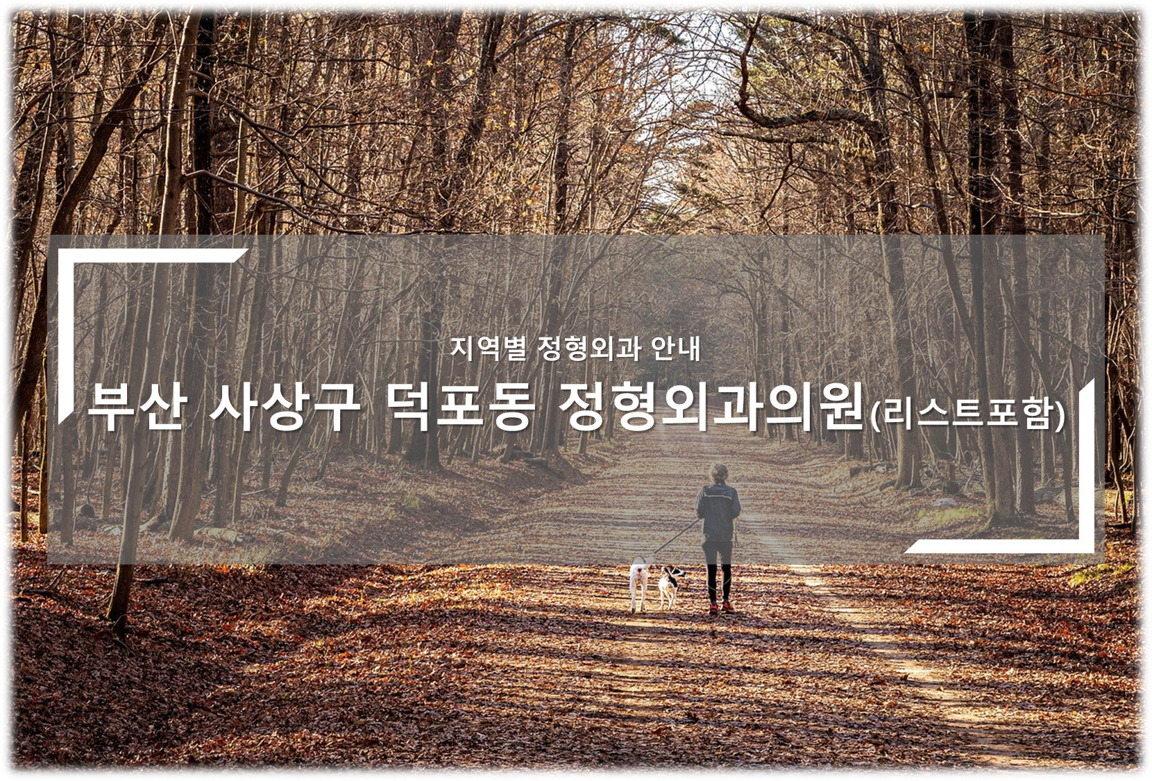 부산 사상구 덕포동 정형외과의원 안내