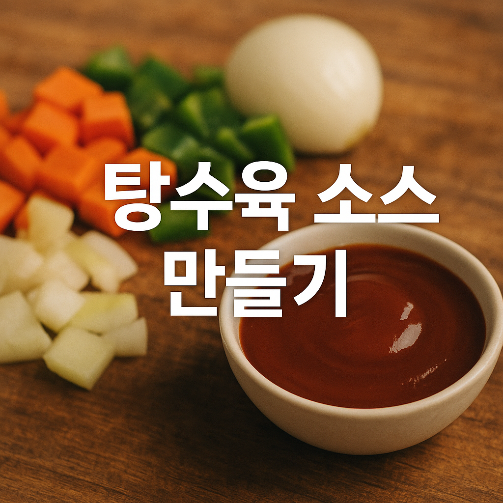 탕수육 소스 만들기