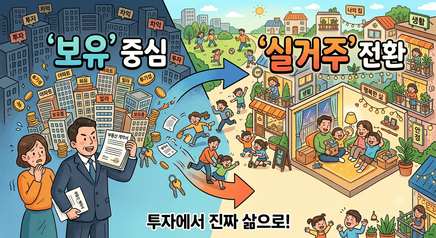 세제 개편 알아보기! '보유'에서 '실거주' 중심으로 전환