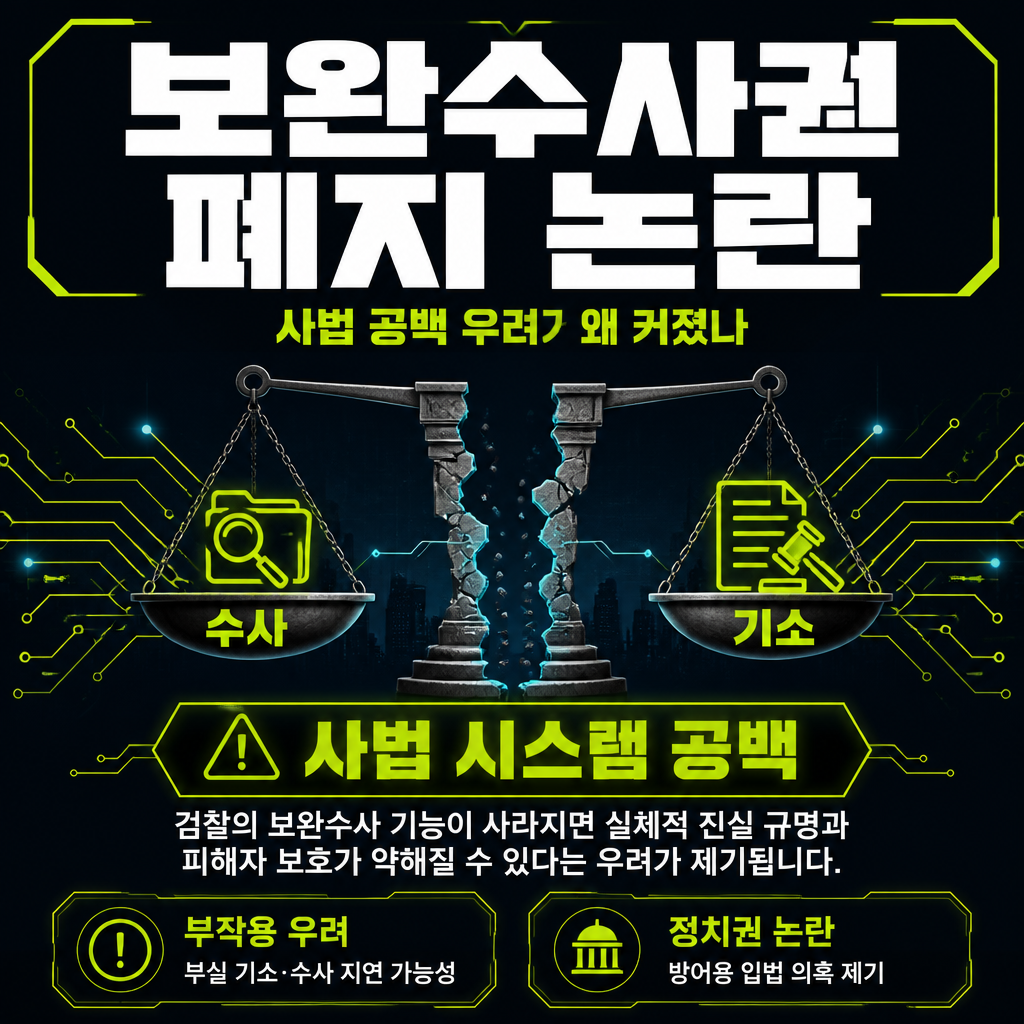 보완수사권 폐지 논란