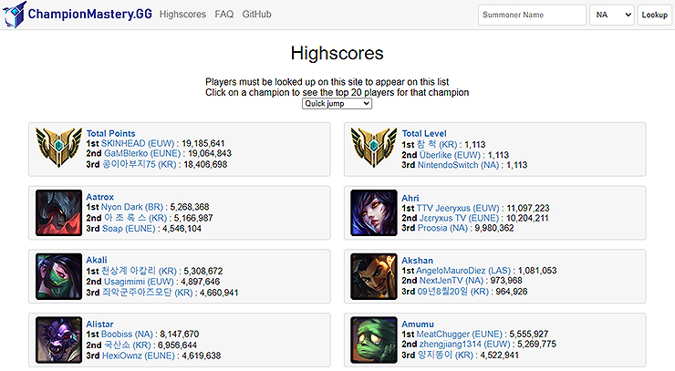 championmastery-gg-홈페이지