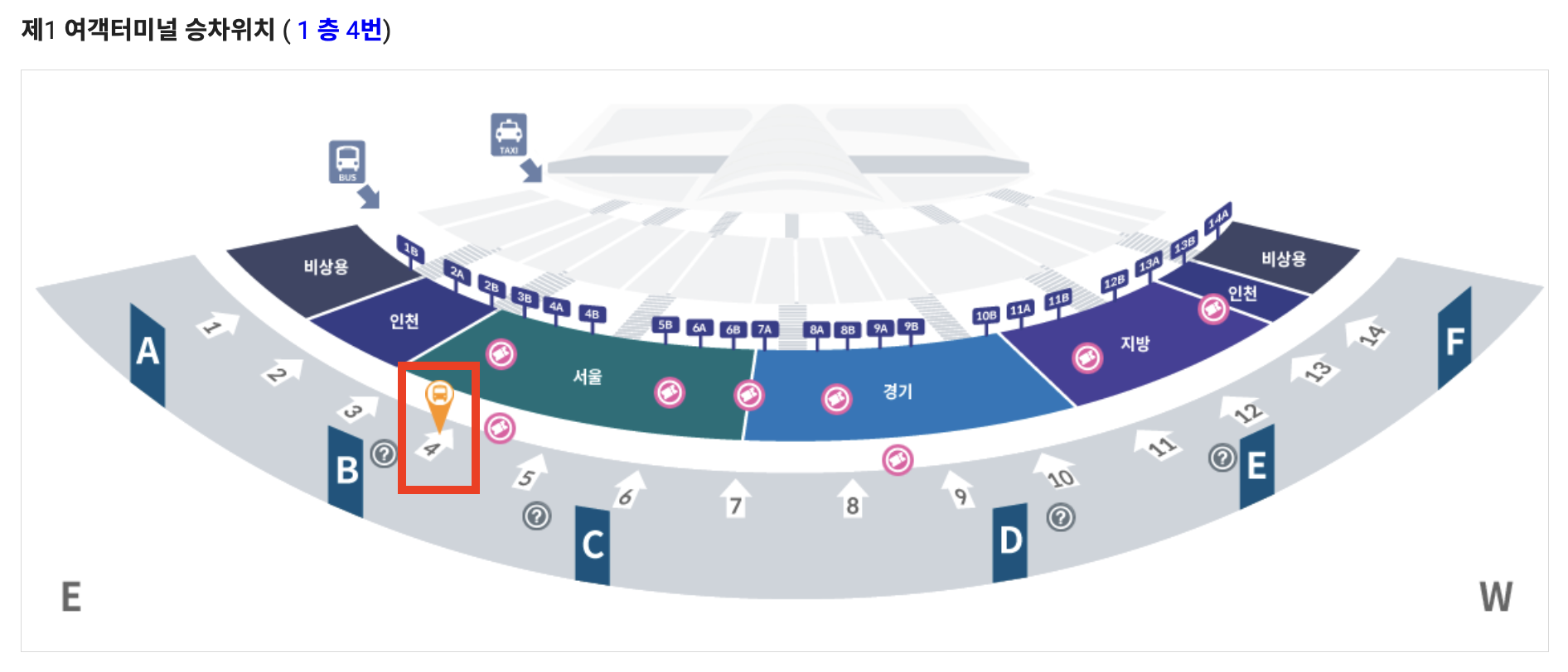 6020번-버스-인천공항-제1터미널-탑승위치