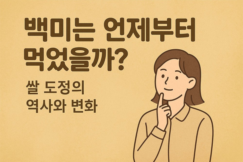 백미는 언제부터 먹었을까? 쌀 도정의 역사와 변화
