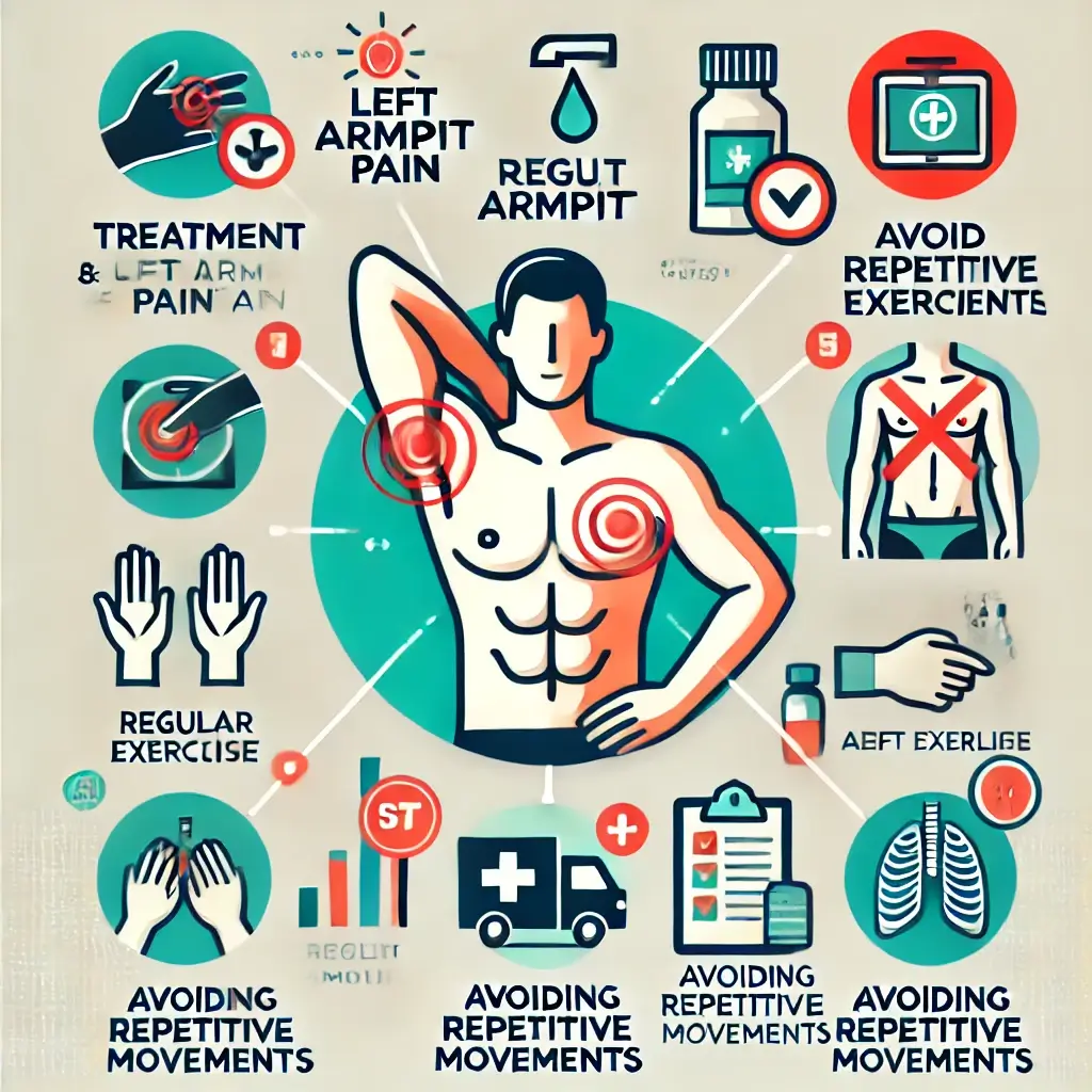 왼쪽 겨드랑이 통증의 치료