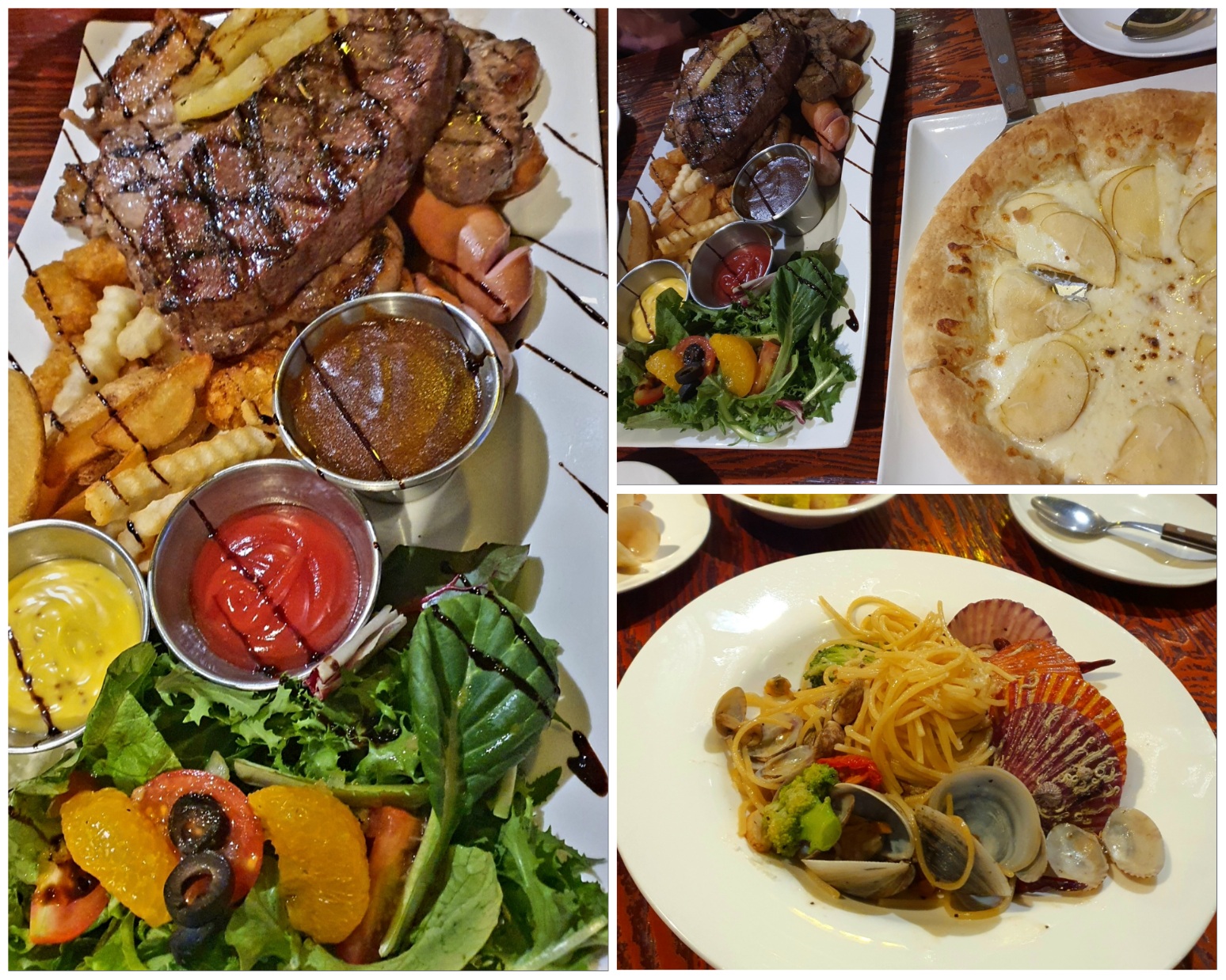 암사동-드딜라이트-레스토랑의-음식들