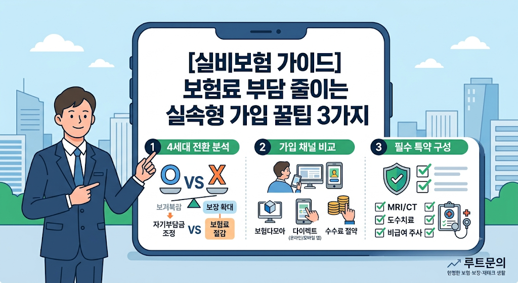 보험료 부담 줄이는 실속형 가입 꿀팁 3가지