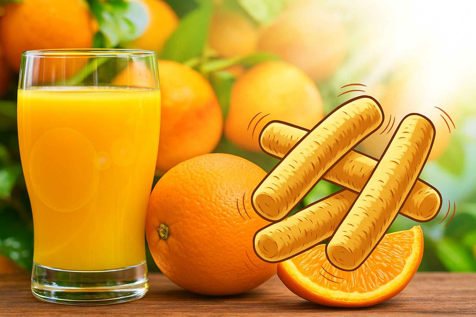 오렌지쥬스 와 유산균