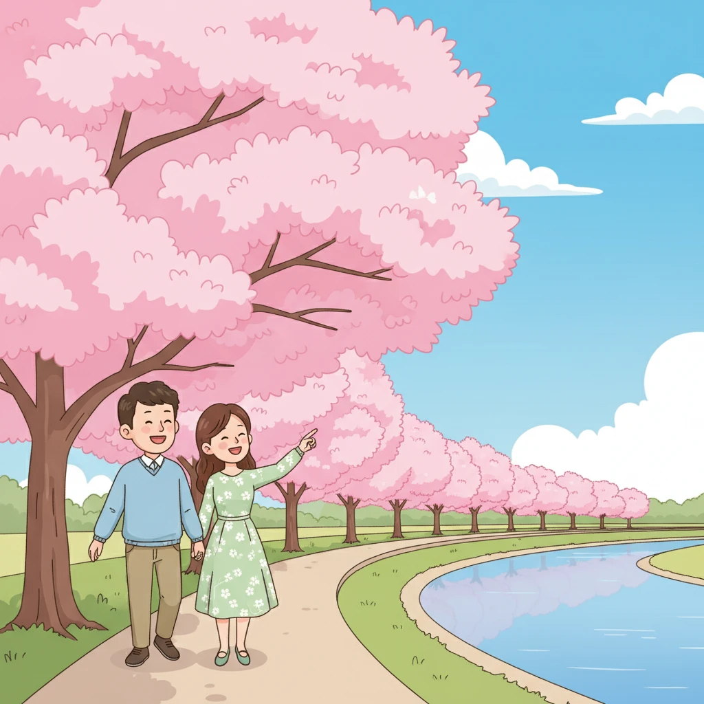 삼락생태공원 벚꽃 주차 안내와 인파 ..