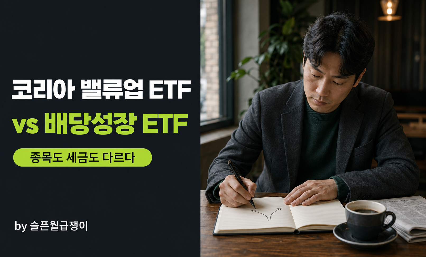 노트에 화살표 두 개 그리는 직장인
