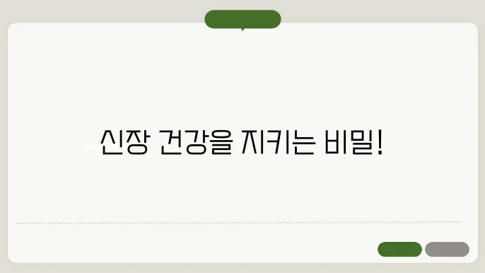 신장에 좋은 음식 요리법
