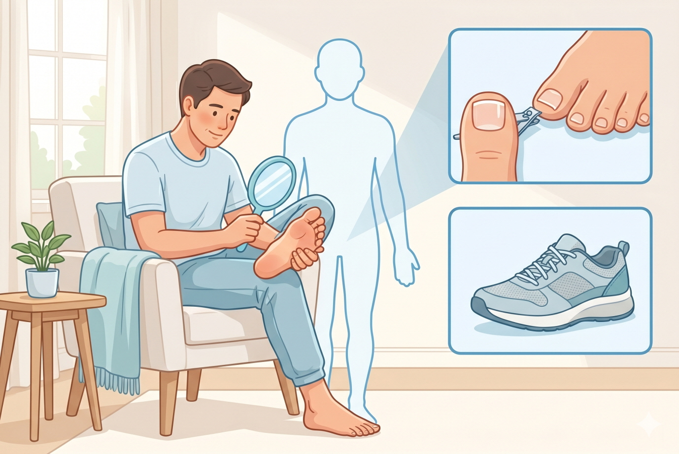 당뇨발 자가 검진 방법