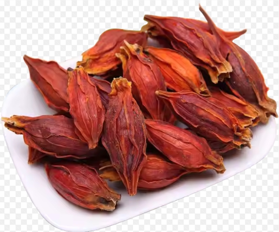 한국의 떡 종류 무지개떡-치자