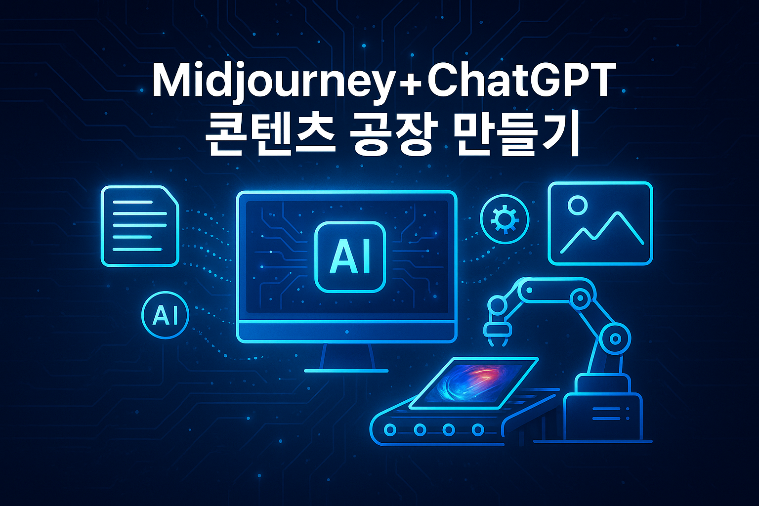 Midjourney + ChatGPT 조합으로 콘텐츠 공장 만들기