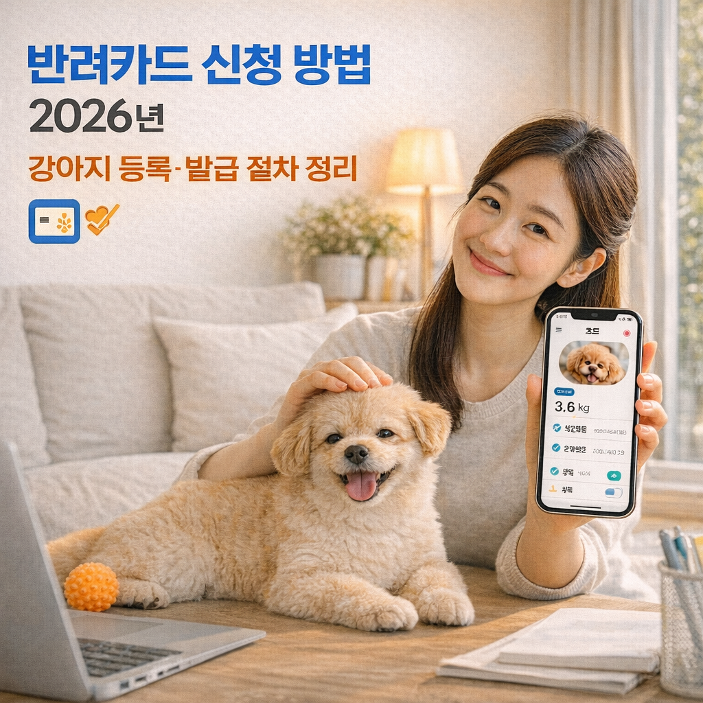 반려카드 신청 방법 2026년 | 강아지 등록·발급 절차 정리