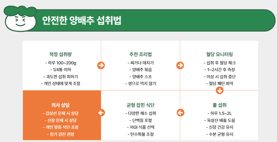 안전한 양배추 섭취법