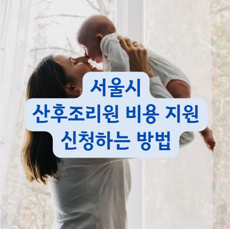 서울시 산후조리원 비용 지원 신청하는 방법
