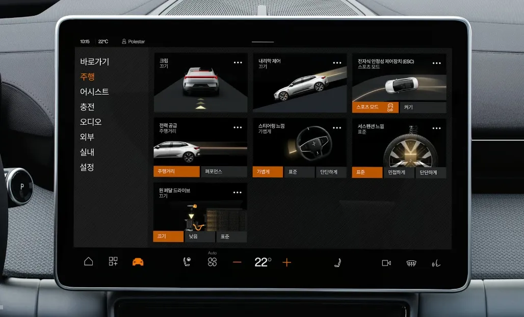 폴스타4 인포테인먼트 시스템