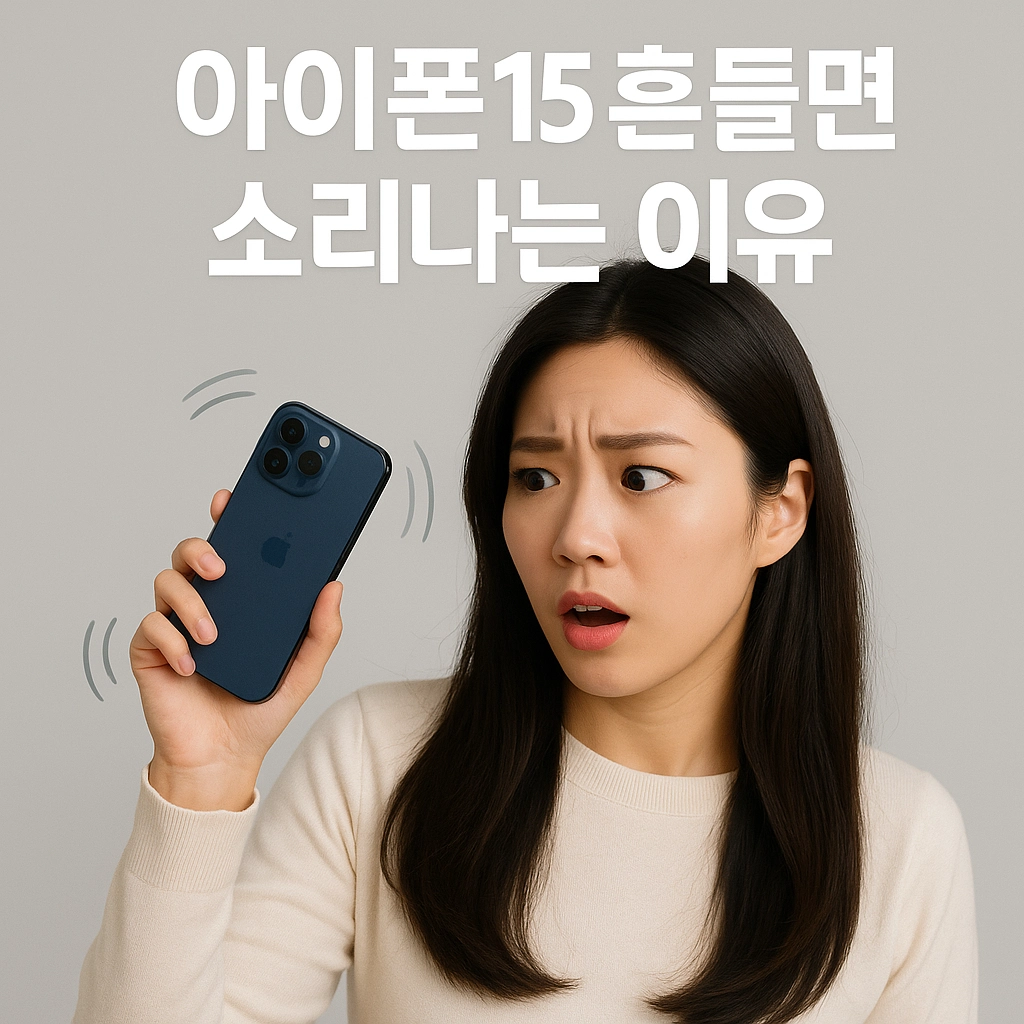 아이폰15 흔들면 소리나는 이유