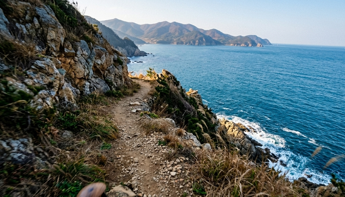 영덕 블루로드 해안 트레킹 코스 동해 절경이 보이는 산책로 풍경