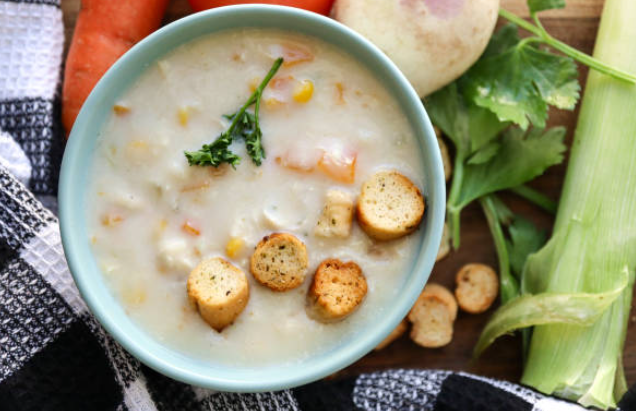 차우더 수프 사진