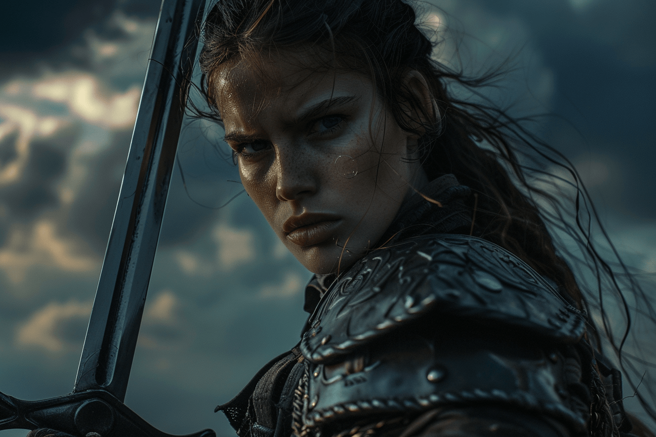 갑옷을-입고-검을-들고-있는-여전사