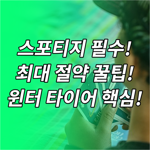 스포티지 235/55R18 윈터 타이..