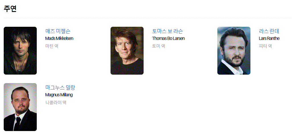 어나더라운드 주연 배우