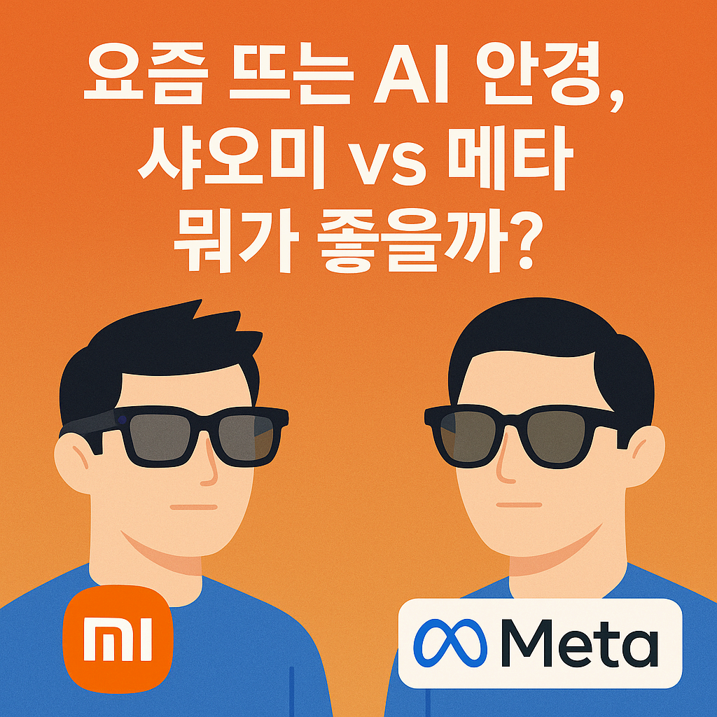 요즘 뜨는 AI 안경, 샤오미 vs 메타 뭐가 좋을까?