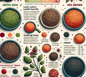 렌틸콩 색깔별 효능 및 사용법