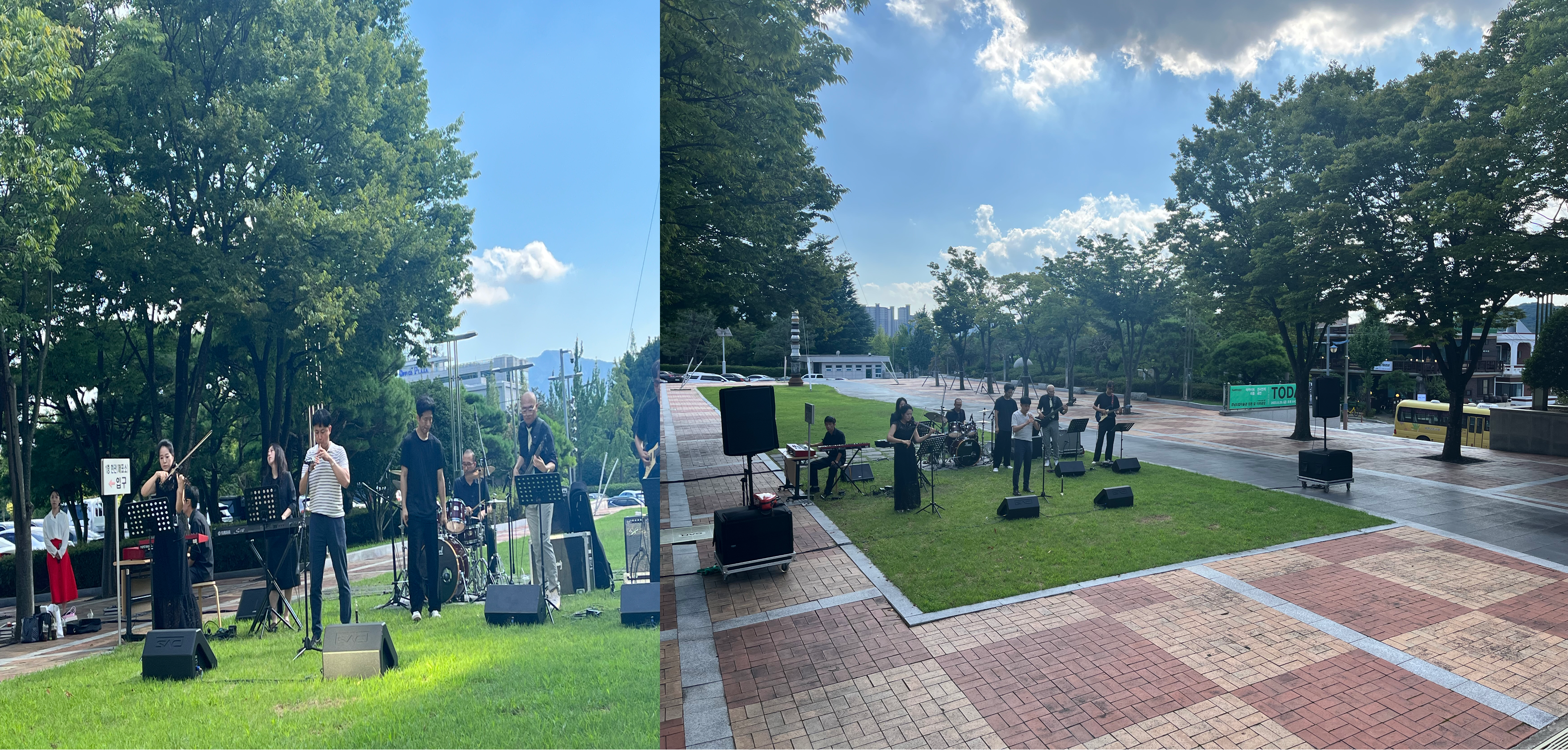 공연 리허설 사진입니다.