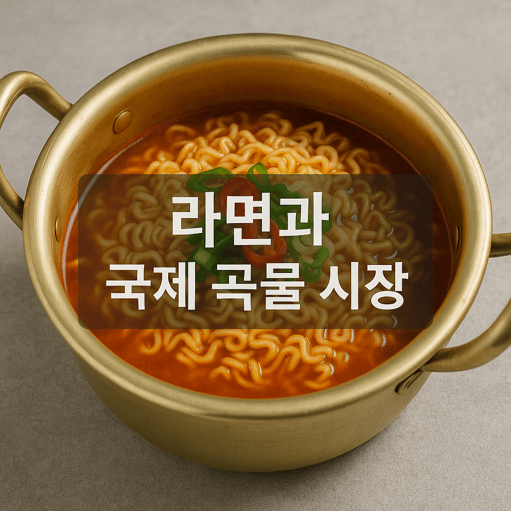 라면과 국제곡물시장의 상관관계