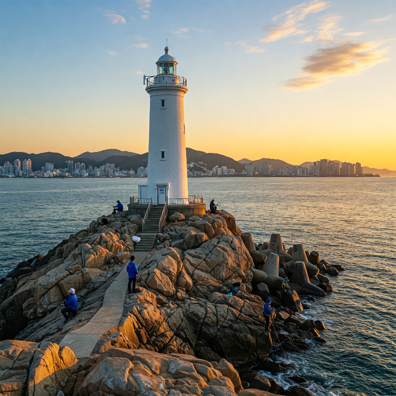 부산 오륙도 등대: 도시와 바다가 만나는 곳