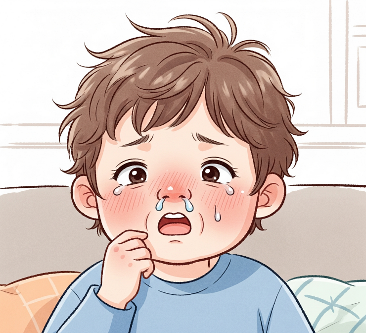 아이 환절기 콧물감기