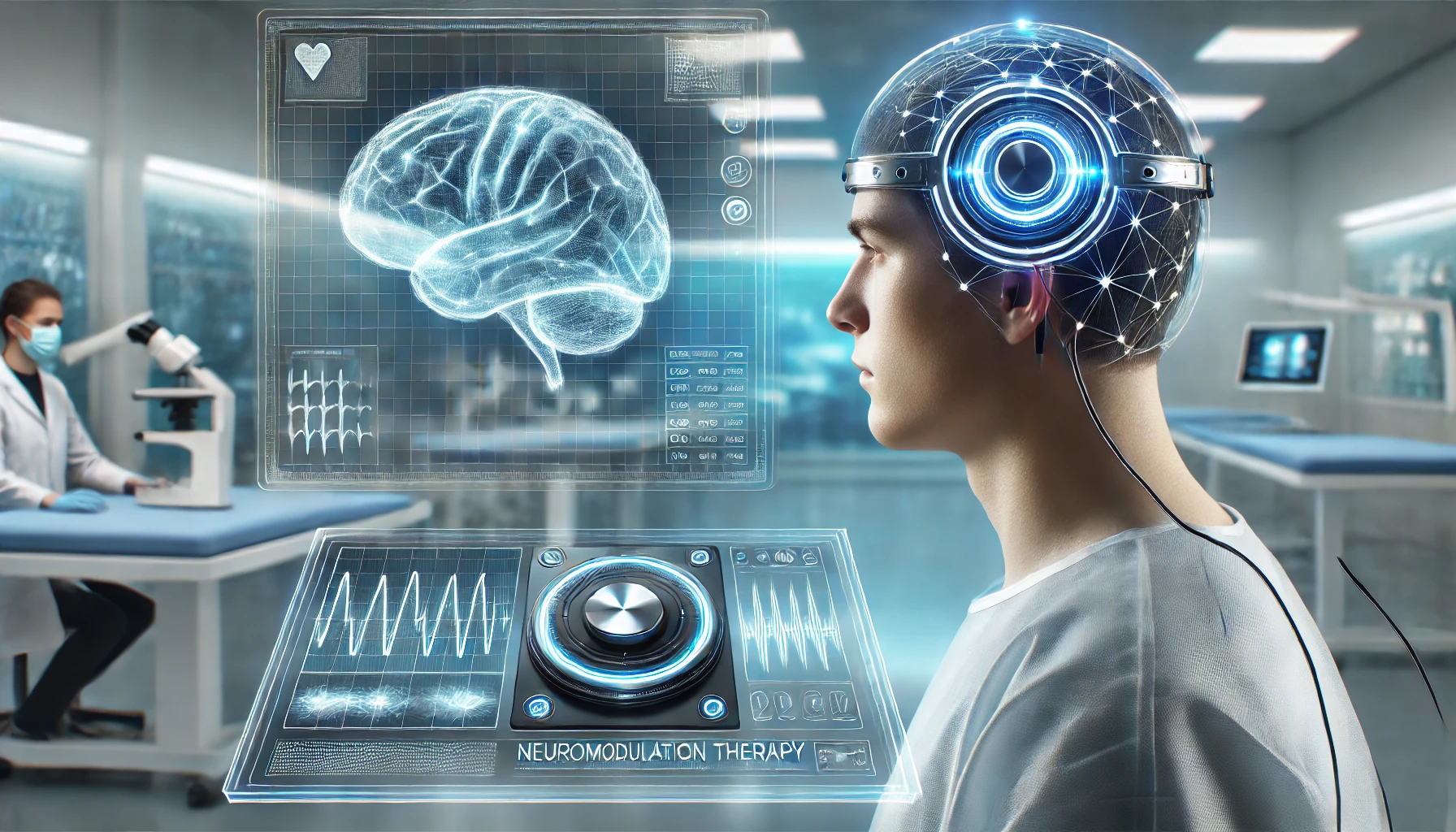 medical concept image showcasing neuromodulation therapy