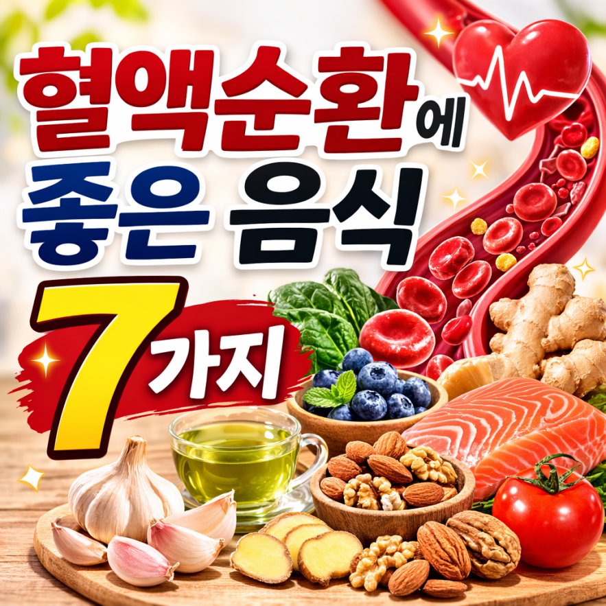 혈액순환에 좋은 음식 7가지