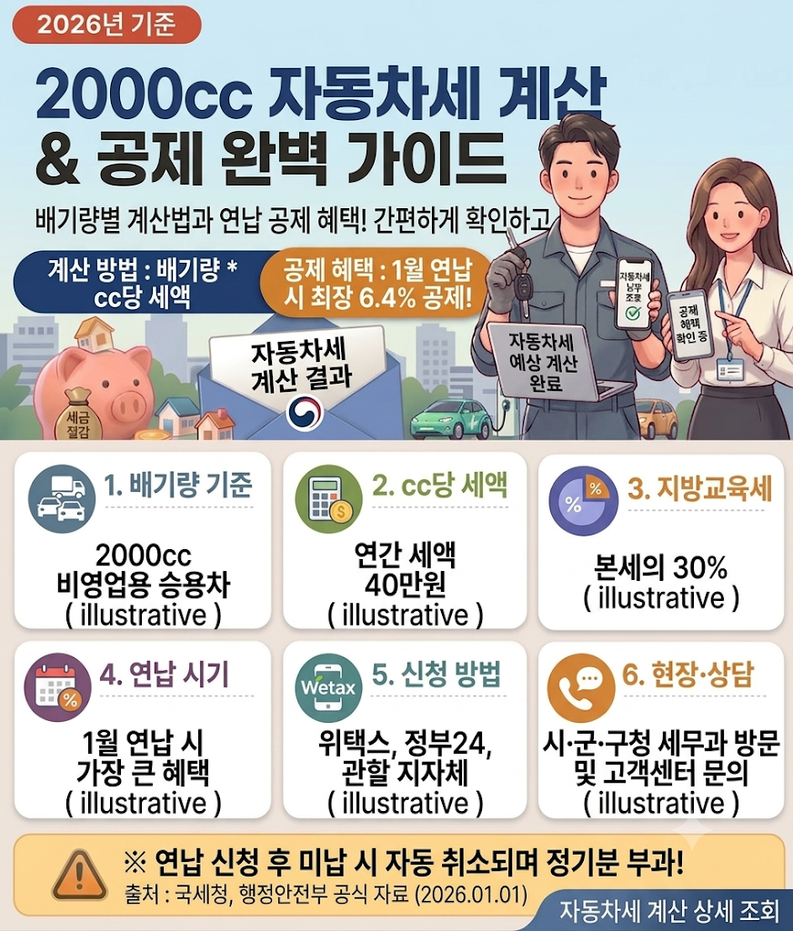 2000cc 자동차세