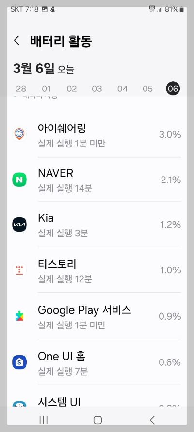 스마트폰 배터리가 빨리 닳는 이유