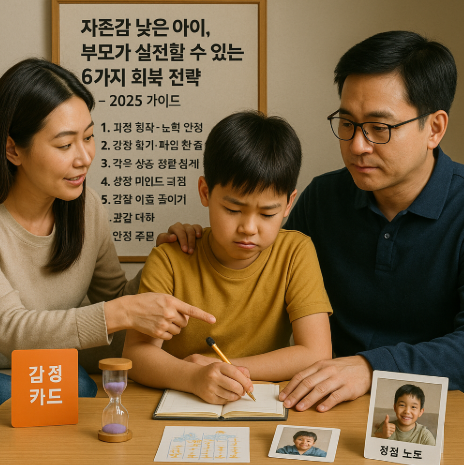 자존감 낮은 아이, 부모가 실천할 수 있는 6가지 회복 전략 – 2025 가이드