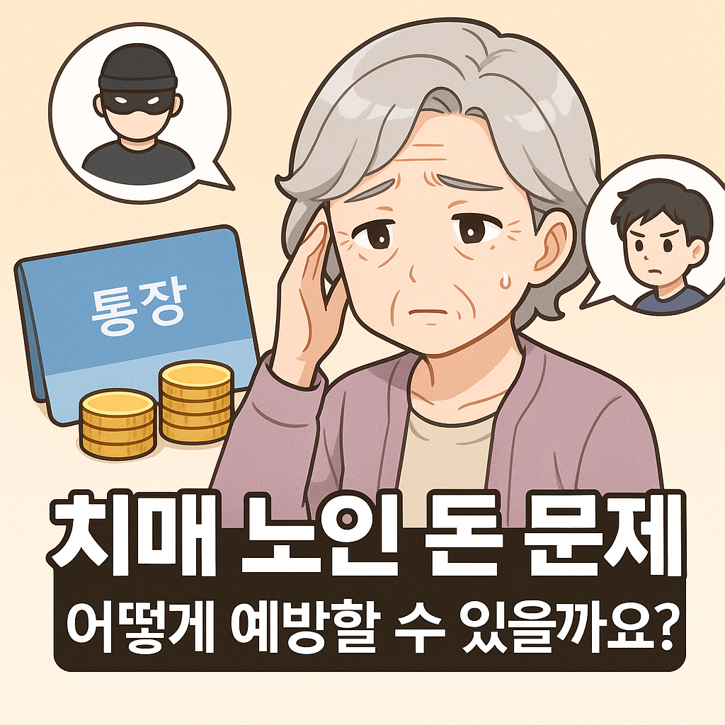 치매 노인 돈 문제, 어떻게 예방하고 관리할 수 있을까요?