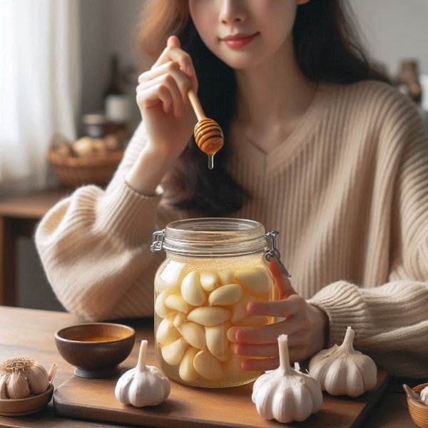 아침 공복에 꿀마늘, 몸이 확 달라지는 6가지 효능과 만드는 법