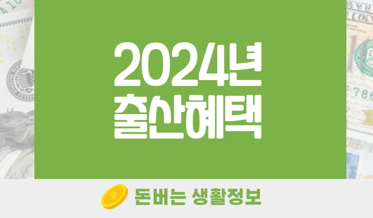 2024년 출산혜택
