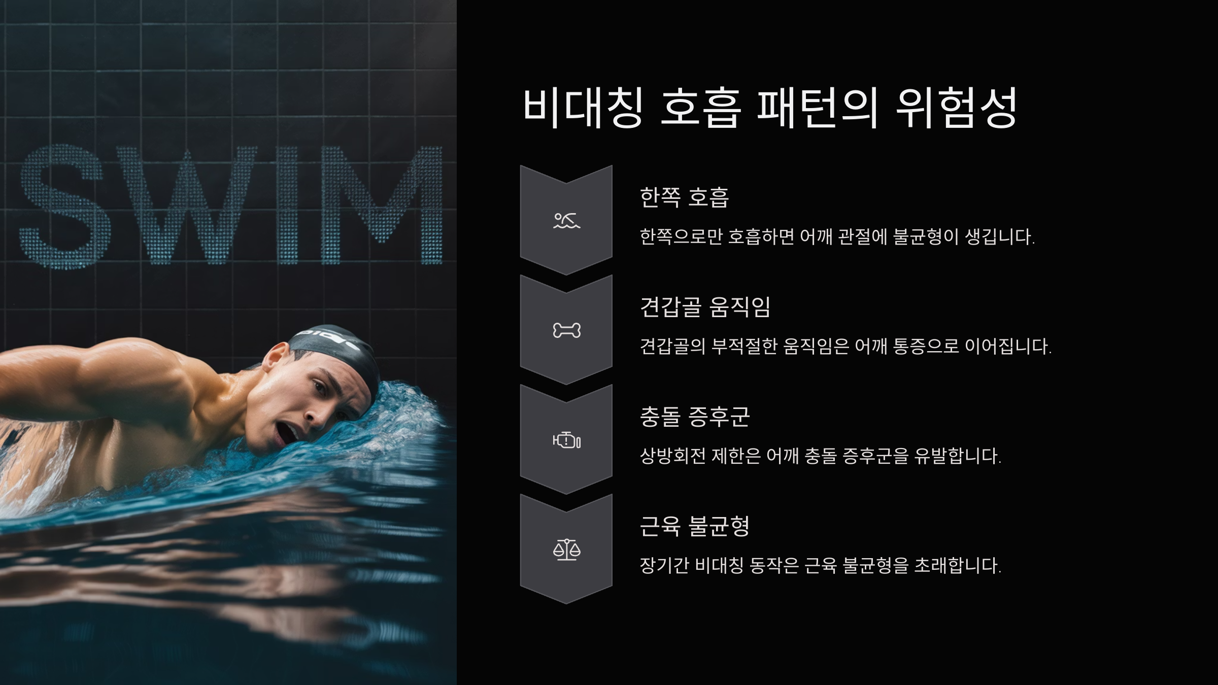 비대칭 호흡 패턴의 위험성