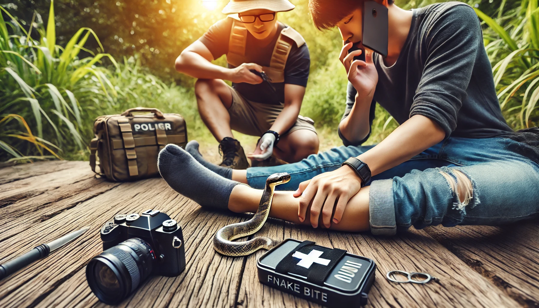 상황별응급처치 - 뱀에게 물렸을때